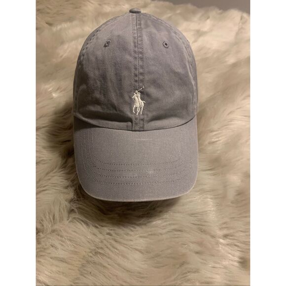 Polo Ralph Lauren Gray and White Logo Hat - Picture 1 of 8